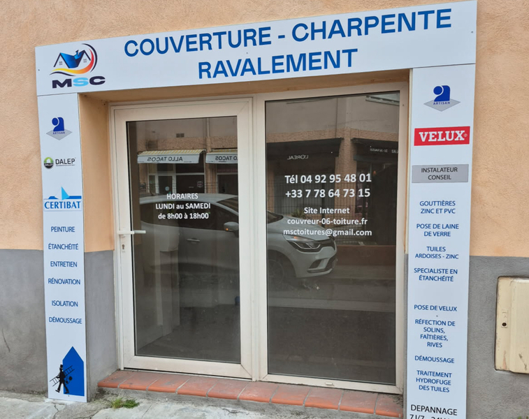 Photo de couverture de Msc toitures couvreur Vallauris - Couvreur 06 - Fuite toiture 06 - Couvreur Alpes-Maritimes